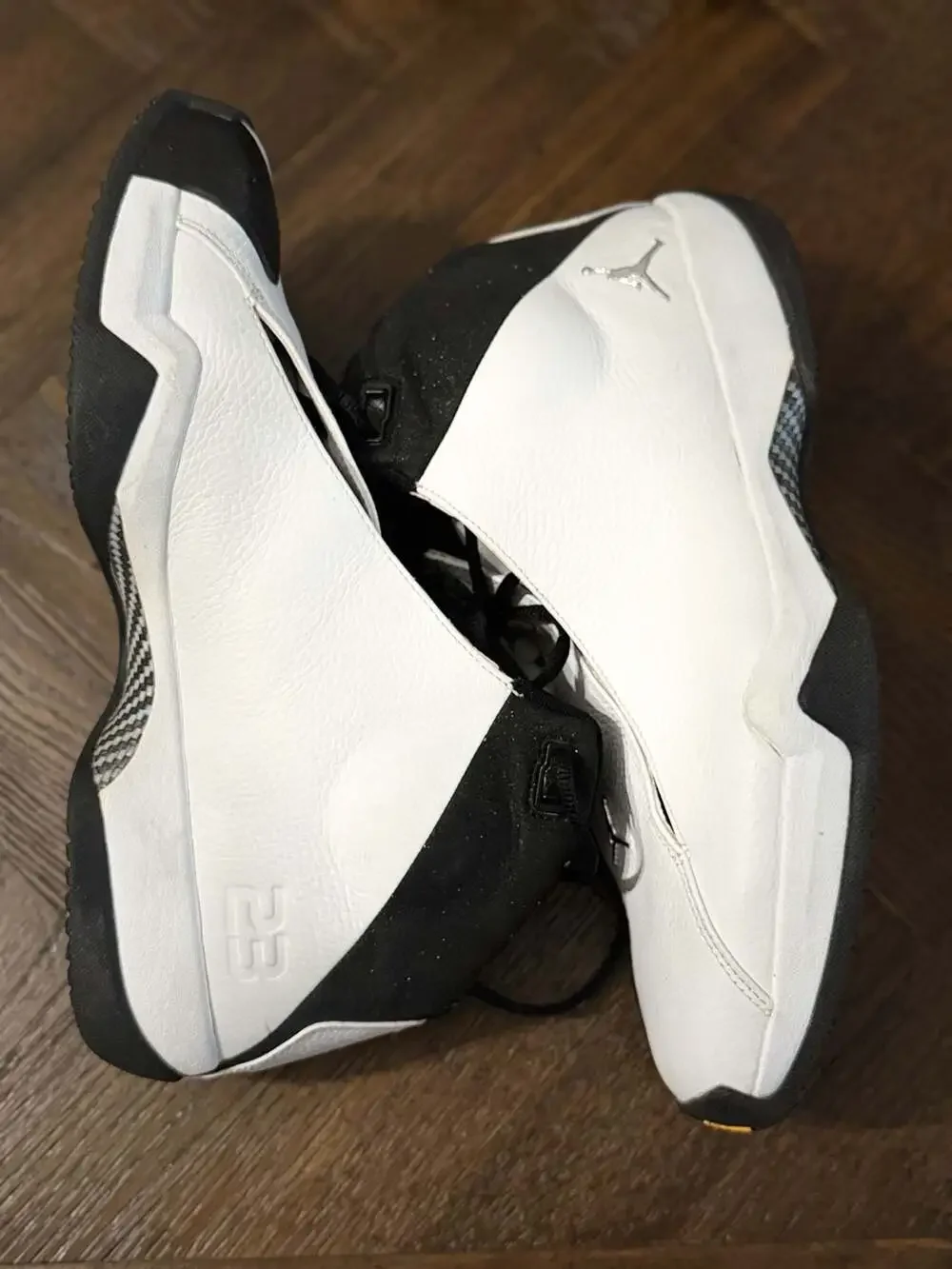 Air Jordan 21 PE 'White Black' OG Sneakers 314303-101 used 1x Sz 13 no box